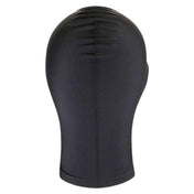 Spandex elastane accessories hood pullon pull-on non-anatomical nonanatomical no-eyes no-ears no-nose no-mouth foam-blindfold sewn-in stretchy matte breathable soft restricting compressing comfortable bdsm bondage sub submissive submission kink kinky kinky-play zentai depersonalization anonymous anonymity roleplay role-play unisex black