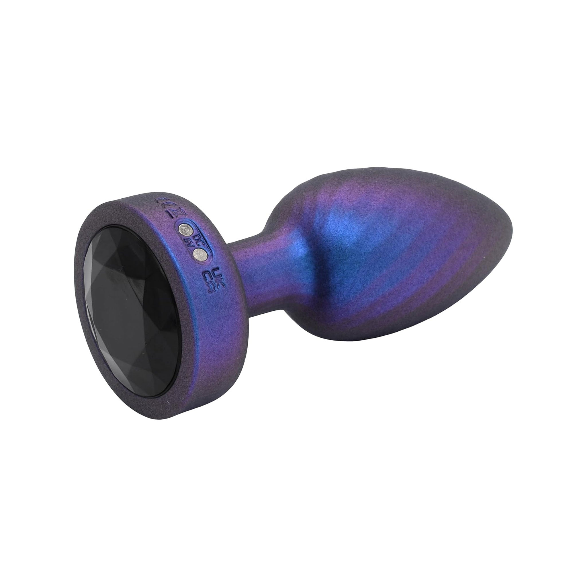 Silicone ABS-plastic accessories insertable vibe vibration vibrator anal-vibe plug probe textured LED-lights faceted-gem gem-base light-up rotating-neck sparkling compact rotating twisting swirling glowing playful fetish fashion alt-fashion alternative bedroom festival kink kinky kinky-toys kinky-play kinkwear anus anal anal-toys anal-play buttplug butt-stuff costume cosplay halloween stocking-stuffers gifts adult-toys unisex blue