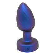 Silicone ABS-plastic accessories insertable vibe vibration vibrator anal-vibe plug probe textured LED-lights faceted-gem gem-base light-up rotating-neck sparkling compact rotating twisting swirling glowing playful fetish fashion alt-fashion alternative bedroom festival kink kinky kinky-toys kinky-play kinkwear anus anal anal-toys anal-play buttplug butt-stuff costume cosplay halloween stocking-stuffers gifts adult-toys unisex blue