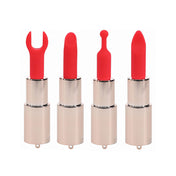 Silicone ABS-plastic chain mini vibrator vibrating vibration vibe lipstick-case rhinestones aurora-borealis ab-rhinestones sparkle lipstick-vibe lipstick lipstick-shaped discreet disguised jewel-case silicone-head interchangeable wrench ballpoint ball-point chisel curved-chisel chain-tassel usb-rechargeable travel-sized multi-speed luxury powerful discreet adult-toys valentines gifts clear pink chrome red iridescent rainbow