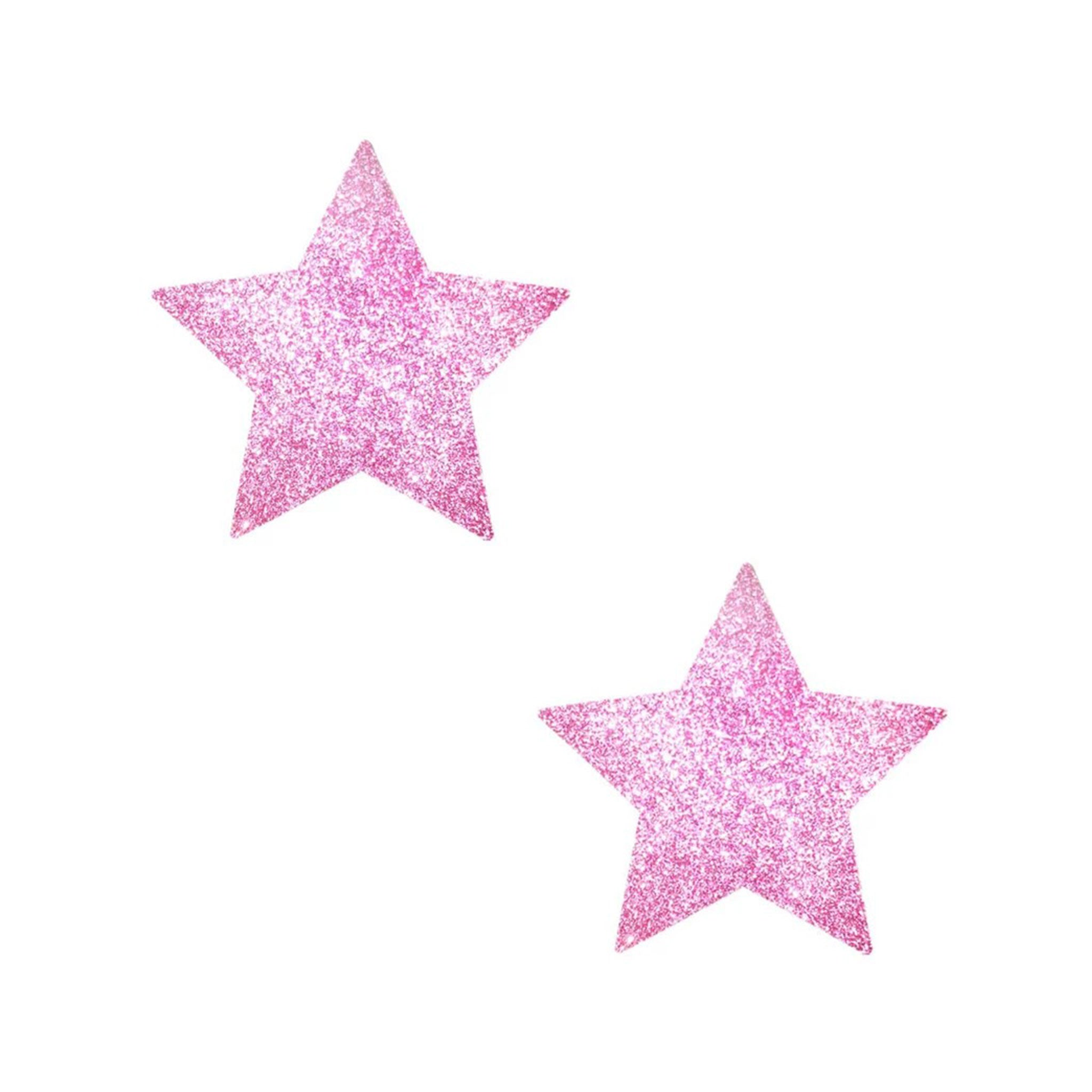 Breast nipple pasties covering star sparkle sparkly glitter pony bodistix body stickers nipztix accessories pink