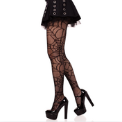 classic fishnet stockings with an intricate web detail 