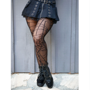 classic fishnet stockings with an intricate web detail 