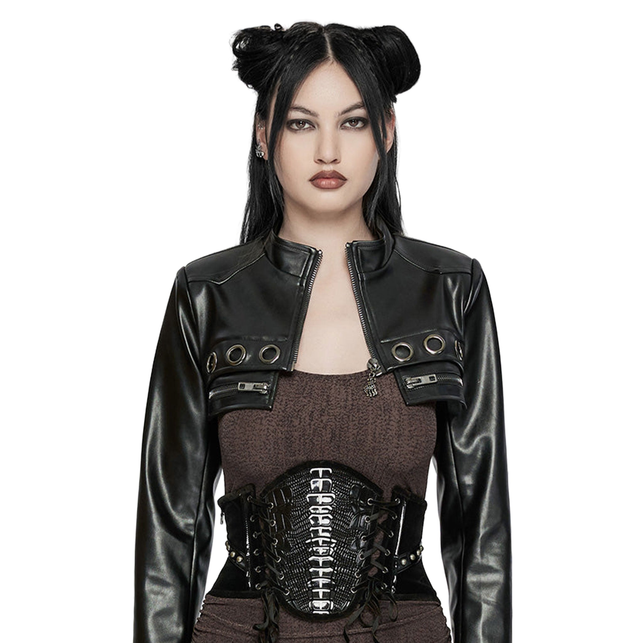 Velvet satin polyester PVC PU accessories top corset cincher underbust under-bust adjustable lace-up side-zip zipper back-laceup scaly reptile front-panel resilient luxurious durable smooth sophisticated elegant sleek close-fit slim-fit structured skeletal spinal mysterious sensual comfortable customizable-fit shiny glossy fetish fashion alt-fashion goth gothic punk cyber-punk cyberpunk cybergoth cyber-goth nu-goth ravewear rave dark-raver costume cosplay halloween skeleton snake unisex black