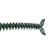 Polyurethane PU PU-leather plastic-chain apparel accessories harness chest-harness 3D-printed spike spikes spiked spine spinal spine-inspired collar adjustable straps buckle safety-buckle press-stud spring-clip D-ring O-ring stylish edgy customizable body-contouring structured bold striking sleek serpentine fetish fashion alt-fashion punk goth gothic goth-doll cyber costume cosplay halloween alien xenomorph skeleton skeletal afterdark unisex black green