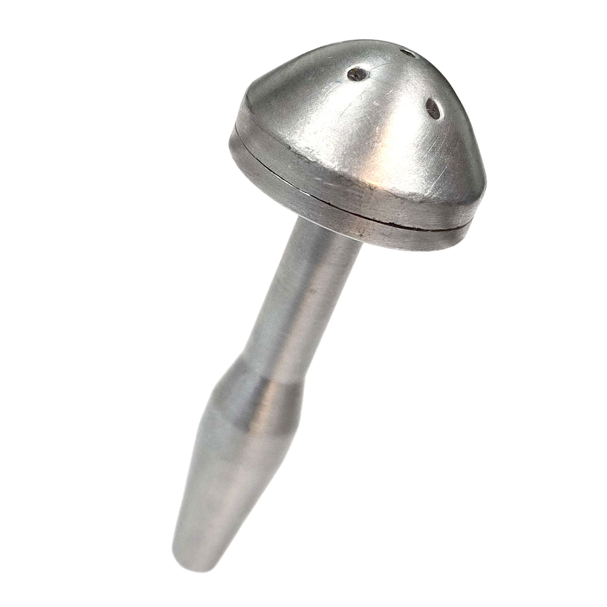 Aluminum billet-aluminum aircraft-grade brushed-finish body-safe accessories nonvibe nonvibrating non-vibe non-vibrating cnb cock-and-ball cbt insertable penis-plug urethral-plug split-stream sprinkler-head wide-dispersal sturdy fetish fashion alt-fashion alternative bedroom bondage bdsm bdsm-toys kink kinky kinky-toys kinkwear medical medical-toys medical-play extreme watersports water-sports piss-play pissplay pee-play piss-sprinkler urine gifts adult-toys male masculine masc mens guys dudes silver 