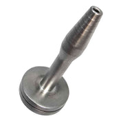 Aluminum billet-aluminum aircraft-grade brushed-finish body-safe accessories nonvibe nonvibrating non-vibe non-vibrating cnb cock-and-ball cbt insertable penis-plug urethral-plug split-stream sprinkler-head wide-dispersal sturdy fetish fashion alt-fashion alternative bedroom bondage bdsm bdsm-toys kink kinky kinky-toys kinkwear medical medical-toys medical-play extreme watersports water-sports piss-play pissplay pee-play piss-sprinkler urine gifts adult-toys male masculine masc mens guys dudes silver 