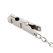 Stainless-steel hanging-chain accessories nipple-clamps clothespin pinch pressure adjustable durable shiny sleek fetish fashion fetishwear bedroom dungeon bondage bdsm bdsm-toys bdsm-gear kink kinky kinky-play kinky-toys restraints sensory-play nipple-play pain discipline punishment costume cosplay halloween adult-toys unisex silver