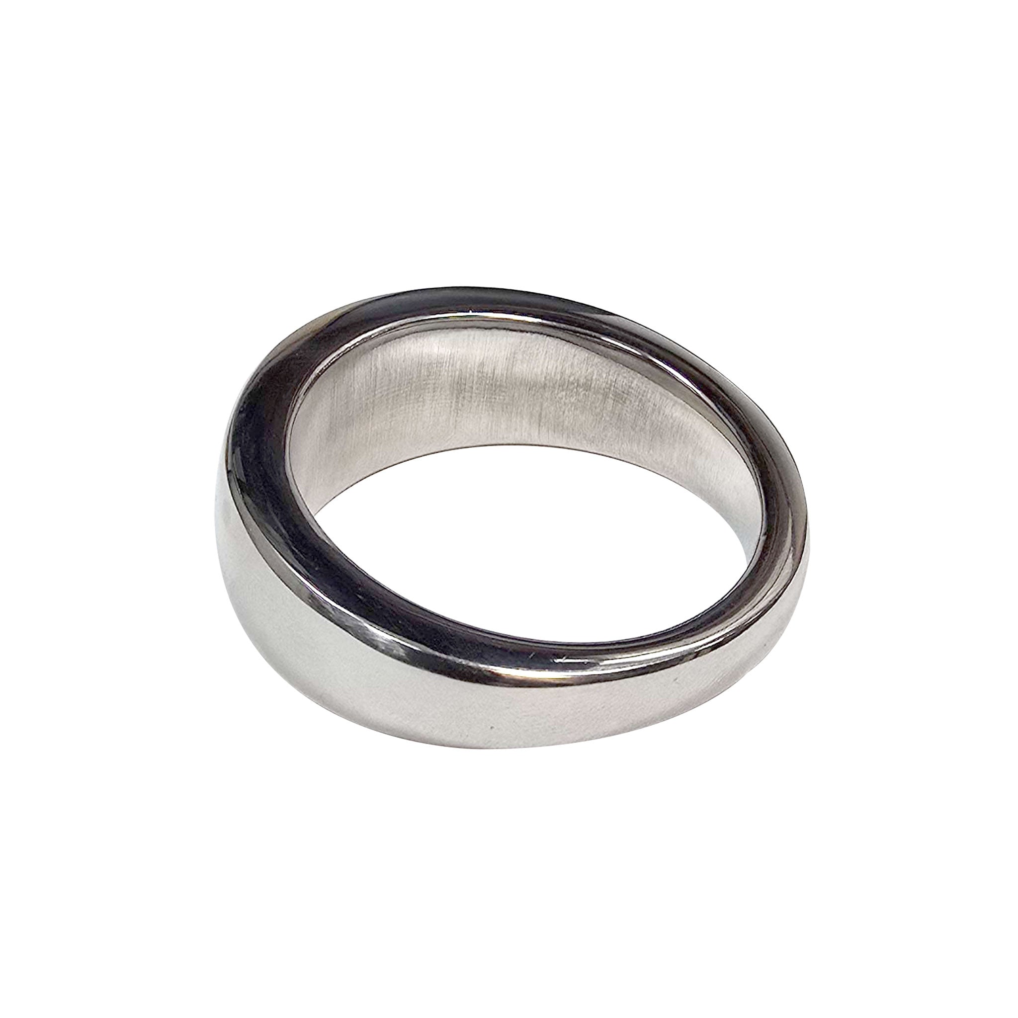 Stainless steel metal metallic cock ring cockring cock-ring cock&ball cock-and-ball cnb ergonomic polished enhance stamina pleasure comfort performance durable adult-toys sex-toys silver