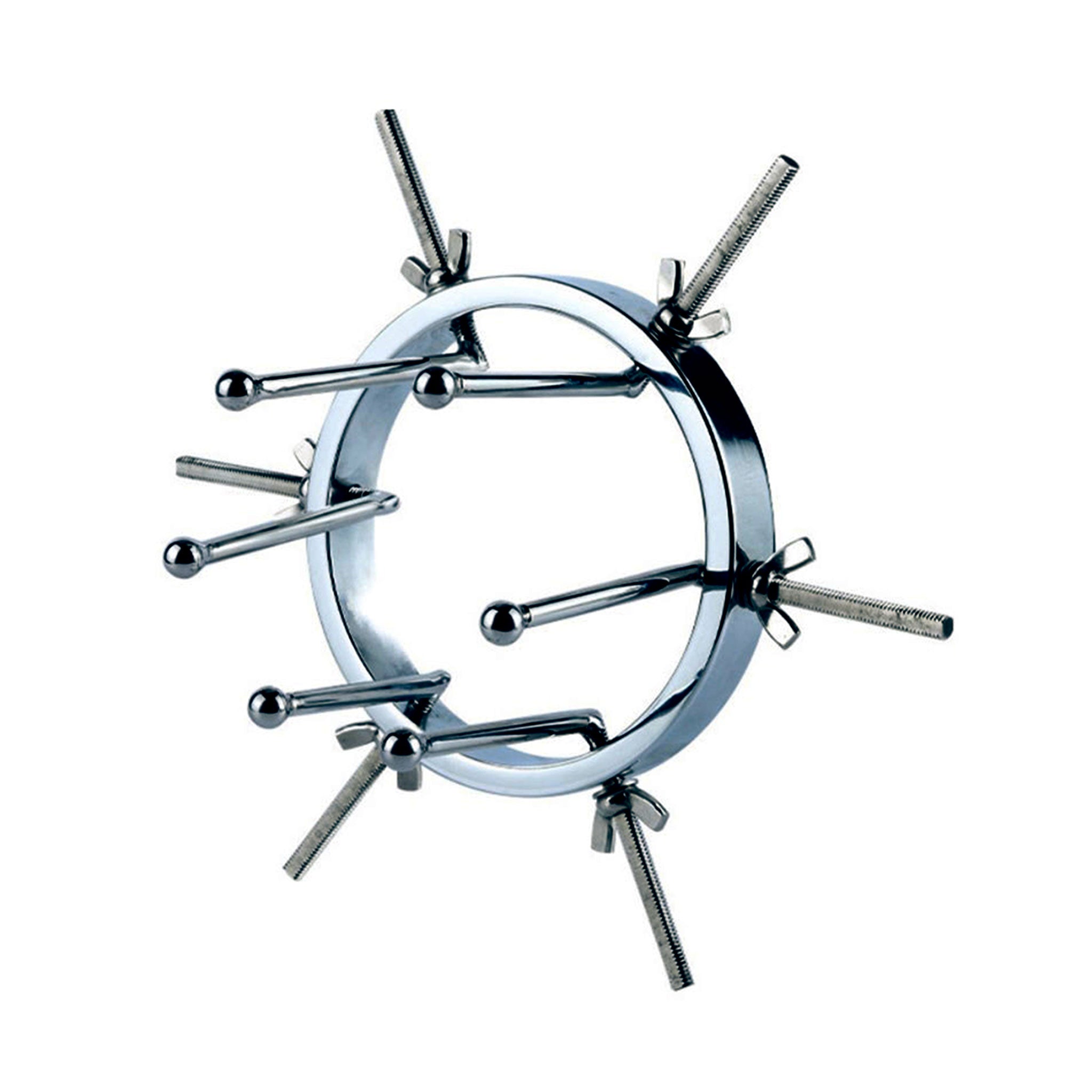 Stainless-steel dilator dilation anal-dilator spreader anal-spreader vaginal-dilation vaginal-spreader anal anal-play vaginal vaginal-play prostate prostate-massage versatile adjustable medical medical-toys medical-play kink kinky kinky-play bondage bdsm bdsm-play bdsm-gear bdsm-toys adult-toys silver