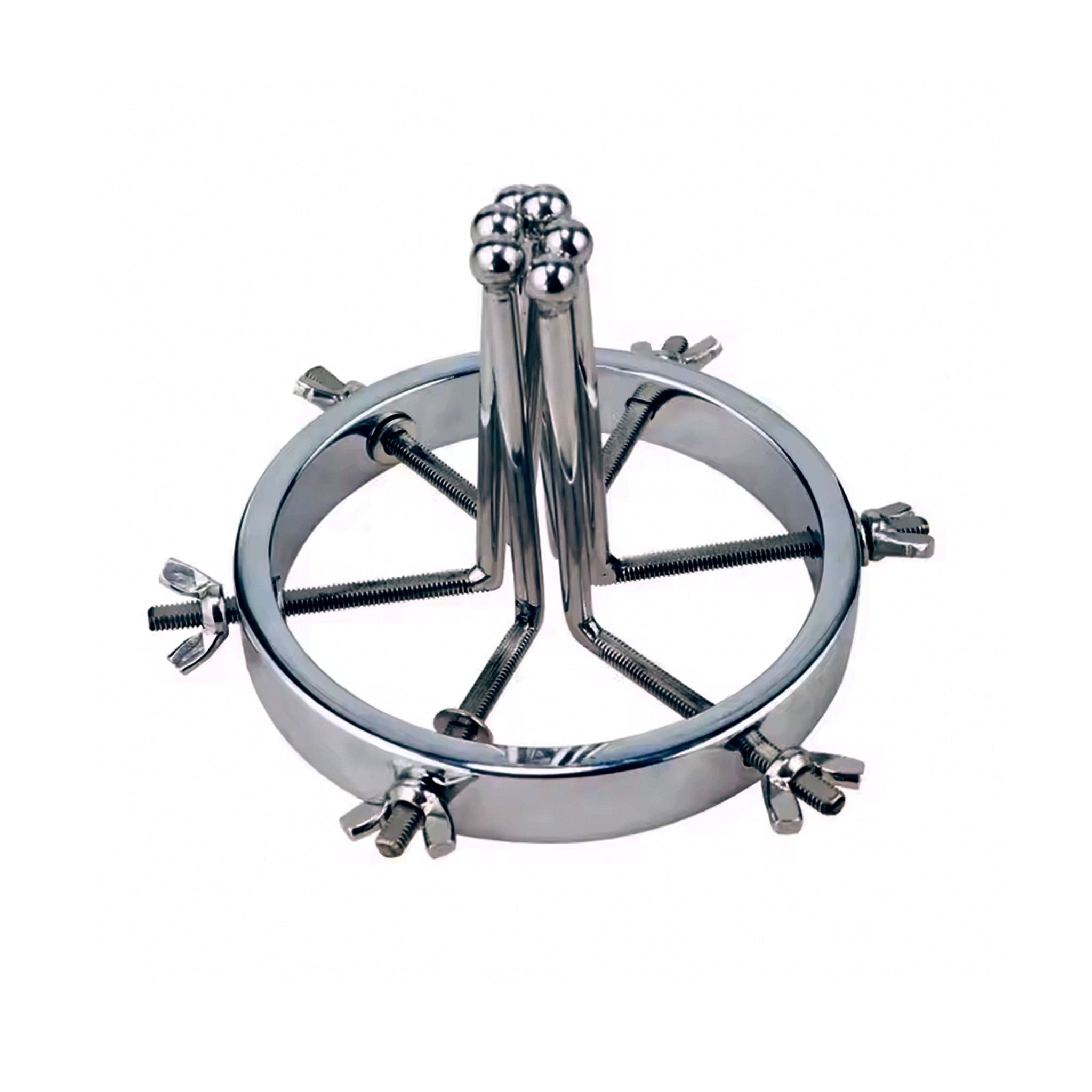 Stainless-steel dilator dilation anal-dilator spreader anal-spreader vaginal-dilation vaginal-spreader anal anal-play vaginal vaginal-play prostate prostate-massage versatile adjustable medical medical-toys medical-play kink kinky kinky-play bondage bdsm bdsm-play bdsm-gear bdsm-toys adult-toys silver