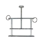 Stainless-steel medical medcal-toys cock ring cockring cock-ring cbt cock-and-ball cnb cock&ball nipple nipple-play nonvibe nonvibrating non-vibe non-vibrating penis scrotum breast smash crush twisting-screw pressure sensation sensitive weighted keyring key-ring bdsm bondage sadism masocihsim sadomasochism kink kink kinky-play pain adult-toys silver