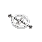 Stainless-steel accessories nipple nipple-clamps nipple-screws ring spike spikes spiked toothed screw-rod gravity-ball adjustable lightweight grip tighten strong fetish fashion alt-fashion bedroom dungeon festival bondage bdsm bdsm-toys bdsm-gear kink kinky kinky-play kinky-toys erotic sadism sadist masochism masochist sadomasochism sensory sensory-play nipple-play adult-toys unisex extreme silver