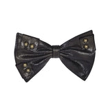 Studded Punk Bow Tie Black Adj