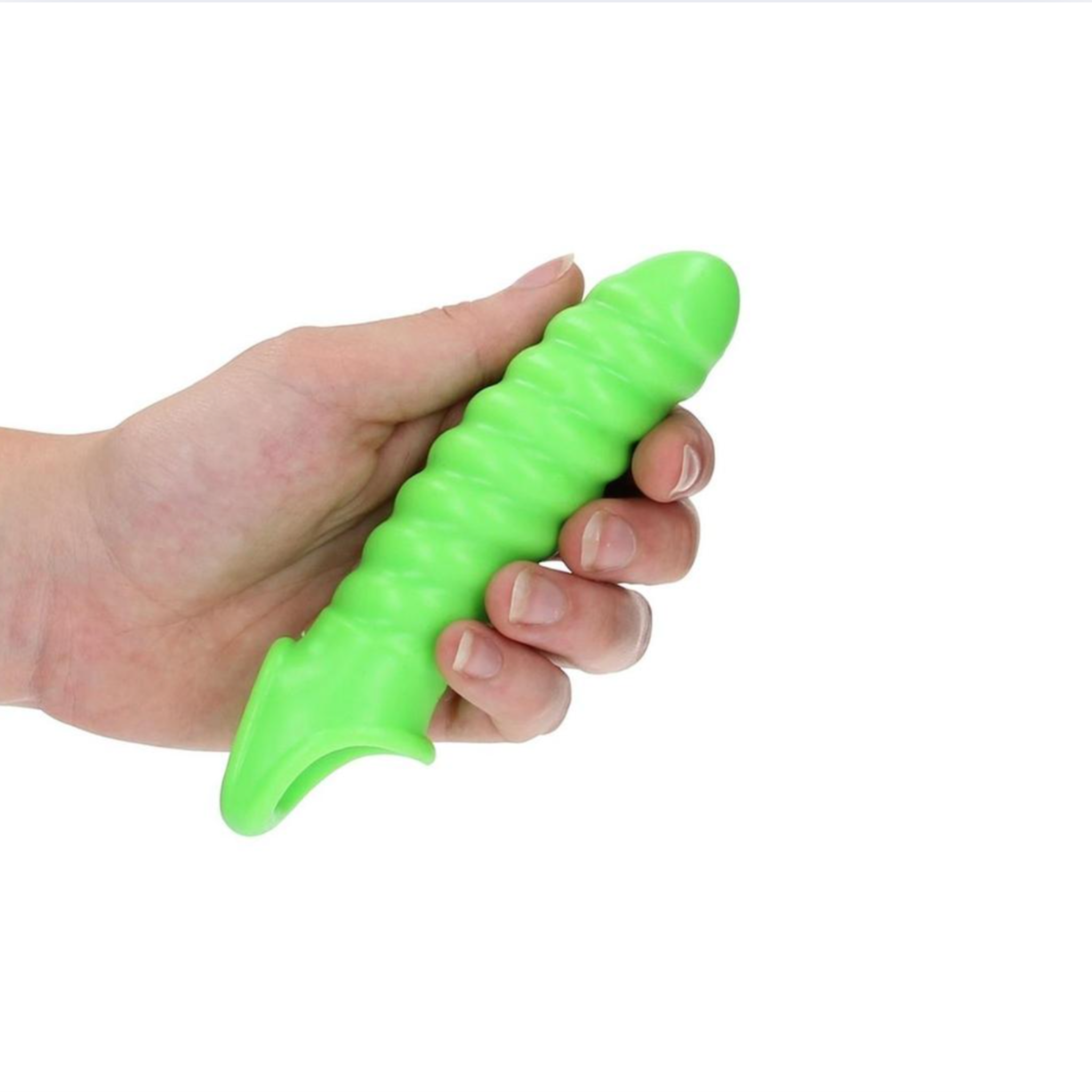 Penis Sleeve | Glow in the dark thick penis sleeve with ball strap, added girth