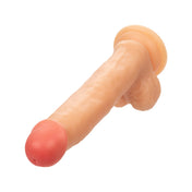 Flexible vanilla dildo with suction cup hands-free phthalate-free lifelike design