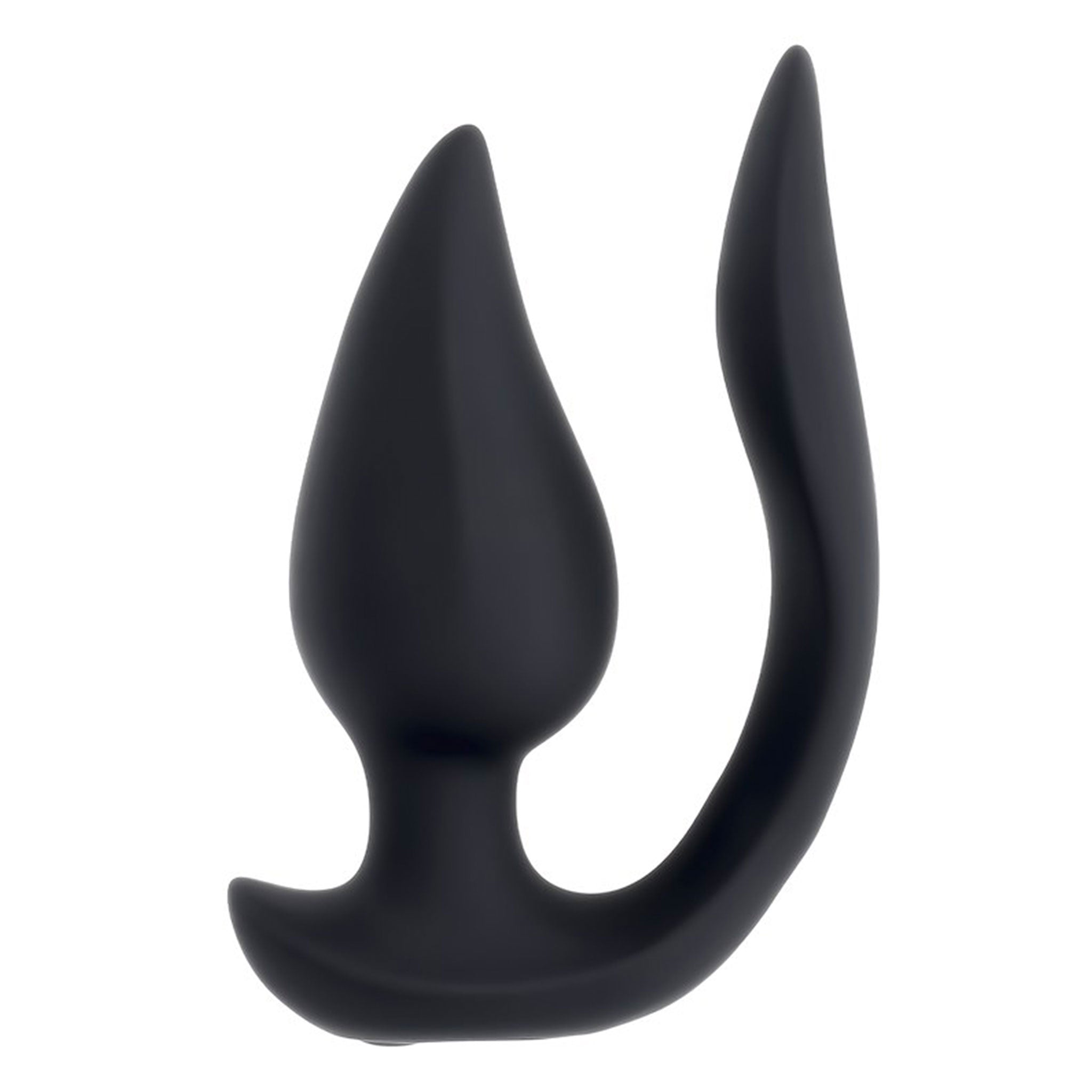 Silicone ABS-plastic anal-vibe vibe vibrator vibrating vibration clit clitoris clitoral stimulator stimulation stim anal-plug anal-probe buttplug remote-control hands-free multi-play multi-function tapered elegant petal-shape rocker-base double-sided dual-sided flexible dual-motor waterproof submersible kink kinky kinky-play kinky-toys adult-toys black