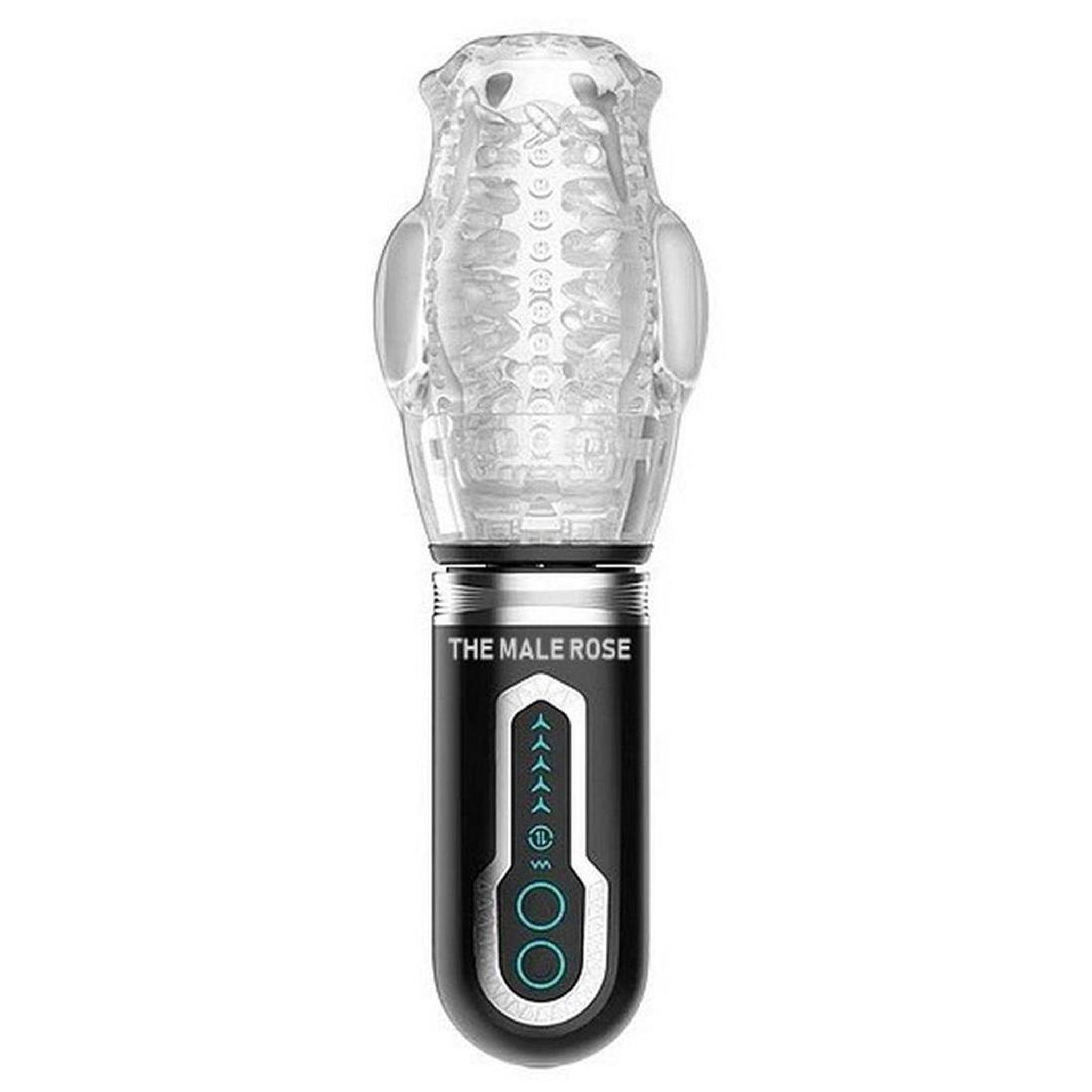 ABS plastic TPE masturbator stroker vibrator vibrating vibration vibe stroking thrusting rotating rotation 3-in-1 360-degree textured textured-sleeve sleeve-cup cup-sleeve tongue-like juicy-lips clear-sleeve transparent see-thru easy-cleanup usb-rechargeable blowjob blow-job sucking detachable powerful customizable adult-toys male masculine masc mens guys dudes black clear