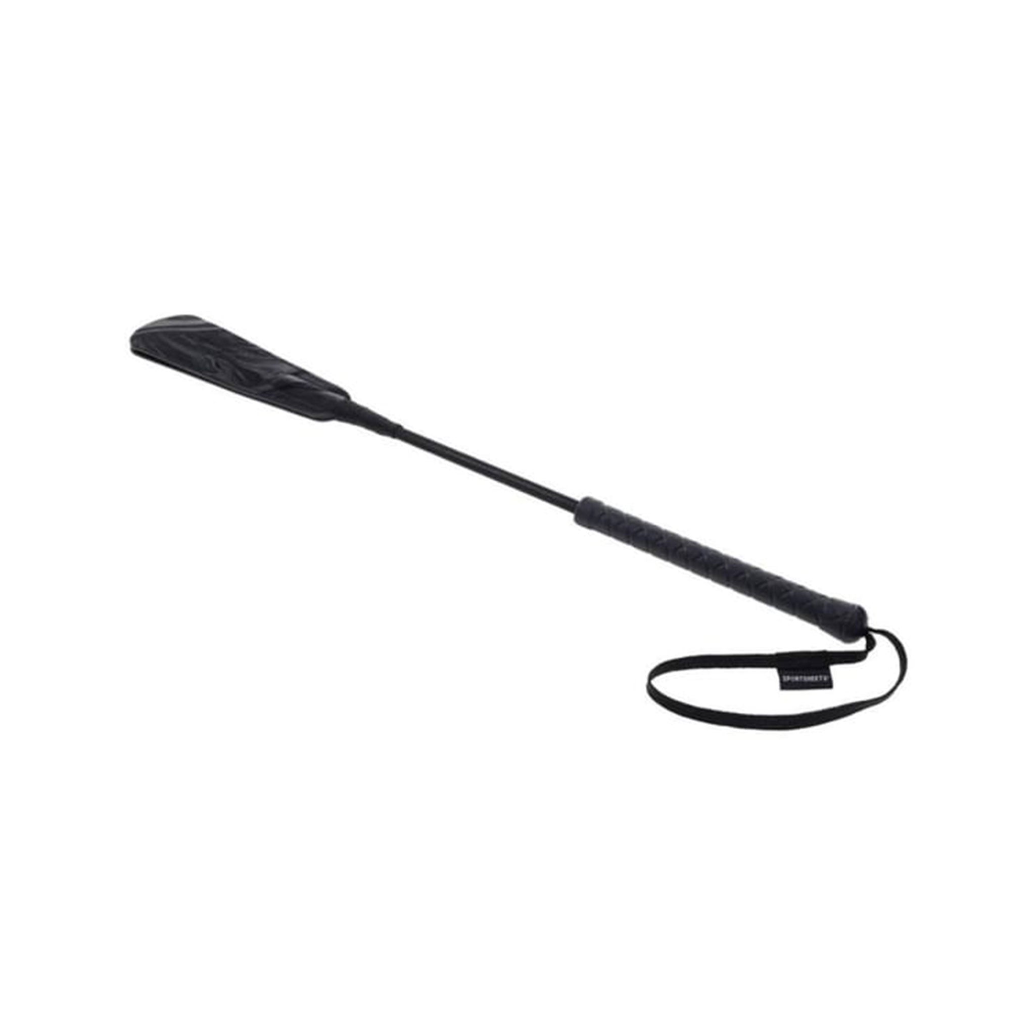 PU vegan leather riding crop slapper tip rubber grip handle marbled stiff shaft braided flex bdsm sadism masochism sadomasochism impact impact-play impact-toys bedroom-weapons kink kinky kinky-play accessories velvet strike spank spanking black