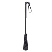 PU vegan leather riding crop slapper tip rubber grip handle marbled stiff shaft braided flex bdsm sadism masochism sadomasochism impact impact-play impact-toys bedroom-weapons kink kinky kinky-play accessories velvet strike spank spanking black