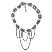 Stainless-steel maille-jewelry chainmail chainmail-jewelry accessories jewelry choker thick-choker woven intricate stylish designer antique trendy fairy luxury casual fashion alt-fashion boho bohemian byzantine boho-chic goth gothic viking medieval rock biker nordic celtic celt witch bali-chain cable-chain holiday gift unisex handcrafted silver