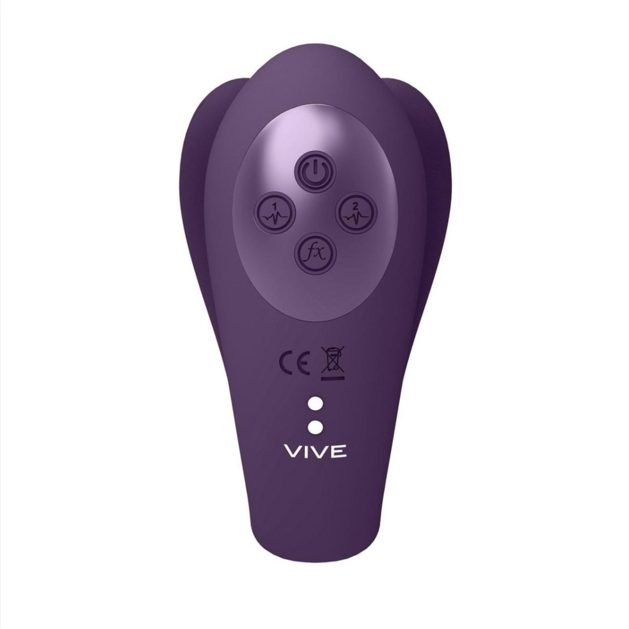 Purple Triple Motor Dual Prong Vibrator with pulse wave clitoral function for heightened pleasure.