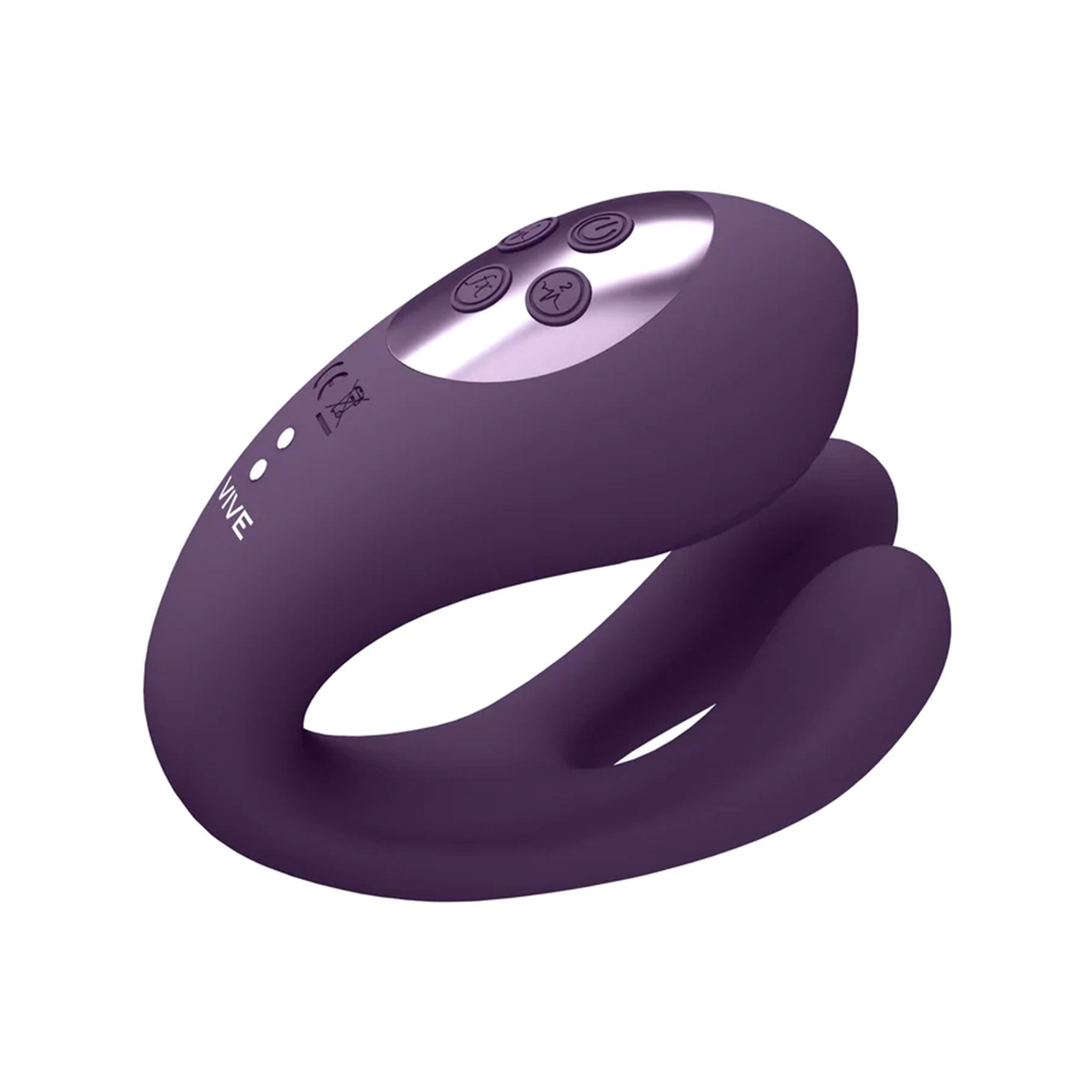 Silicone ABS-plastic medical-grade phthalate-free accessories insertable vibrator vibrating vibration vibe clit clitoral clitoris stim stimulating stimulator stimulation g-spot independent-motor triple-motor dual-prong pulse-wave whisper-quiet usb-rechargeable waterproof pleasure female femme feminine womens adult-toys purple