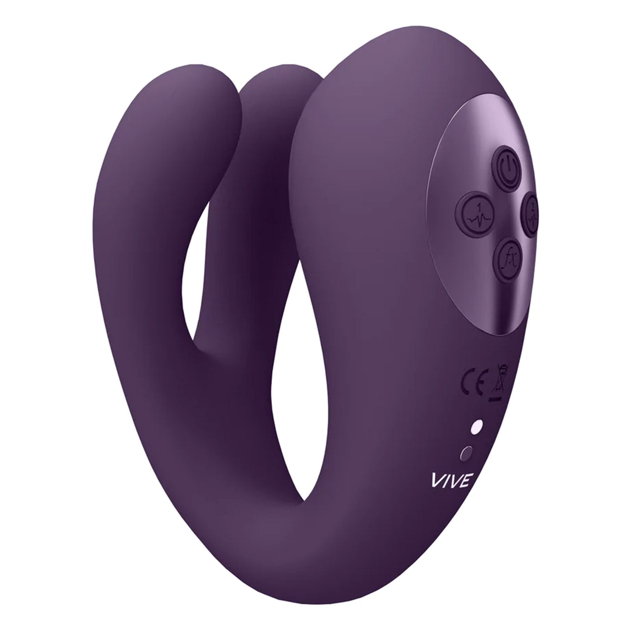 Silicone ABS-plastic medical-grade phthalate-free accessories insertable vibrator vibrating vibration vibe clit clitoral clitoris stim stimulating stimulator stimulation g-spot independent-motor triple-motor dual-prong pulse-wave whisper-quiet usb-rechargeable waterproof pleasure female femme feminine womens adult-toys purple