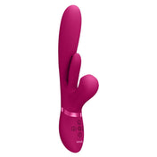 Silicone ABS-plastic accessories insertable vibrator vibe vibration clit clitoral clitoris stim stimulator stimulation dildo g-spot p-spot luxury rabbit multi-speed triple-motor independent-motors tongue flapper thrusting airwave air-wave suction sucking smooth silky phthalate-free medical-grade waterproof hypoallergenic body-safe usb-rechargeable kink kinky kinky-toys sexual-wellness adult-toys female femme feminine womens pink 