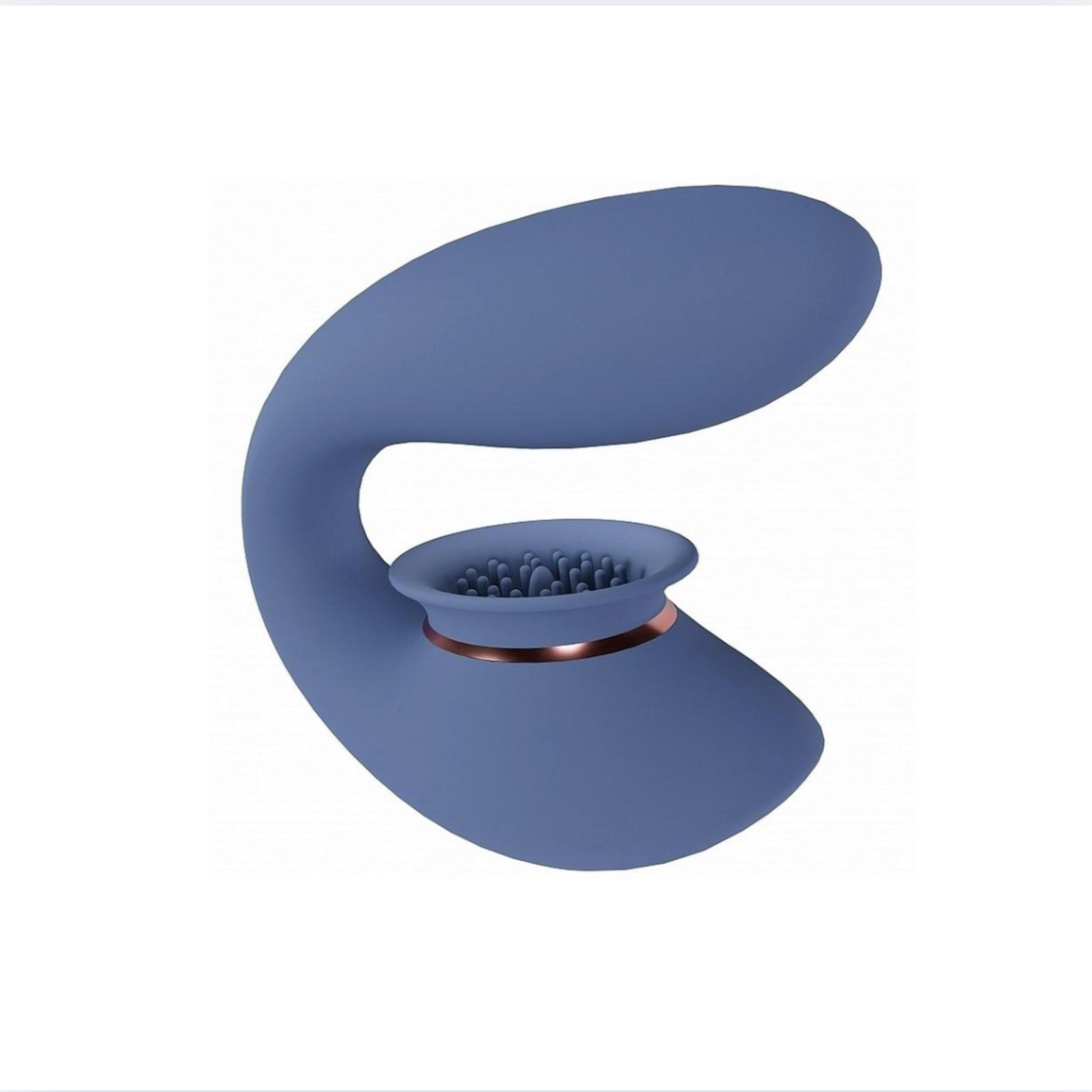 Twitch 3 G-spot suction and tongue vibrator in blue for intense pleasure and comfort.