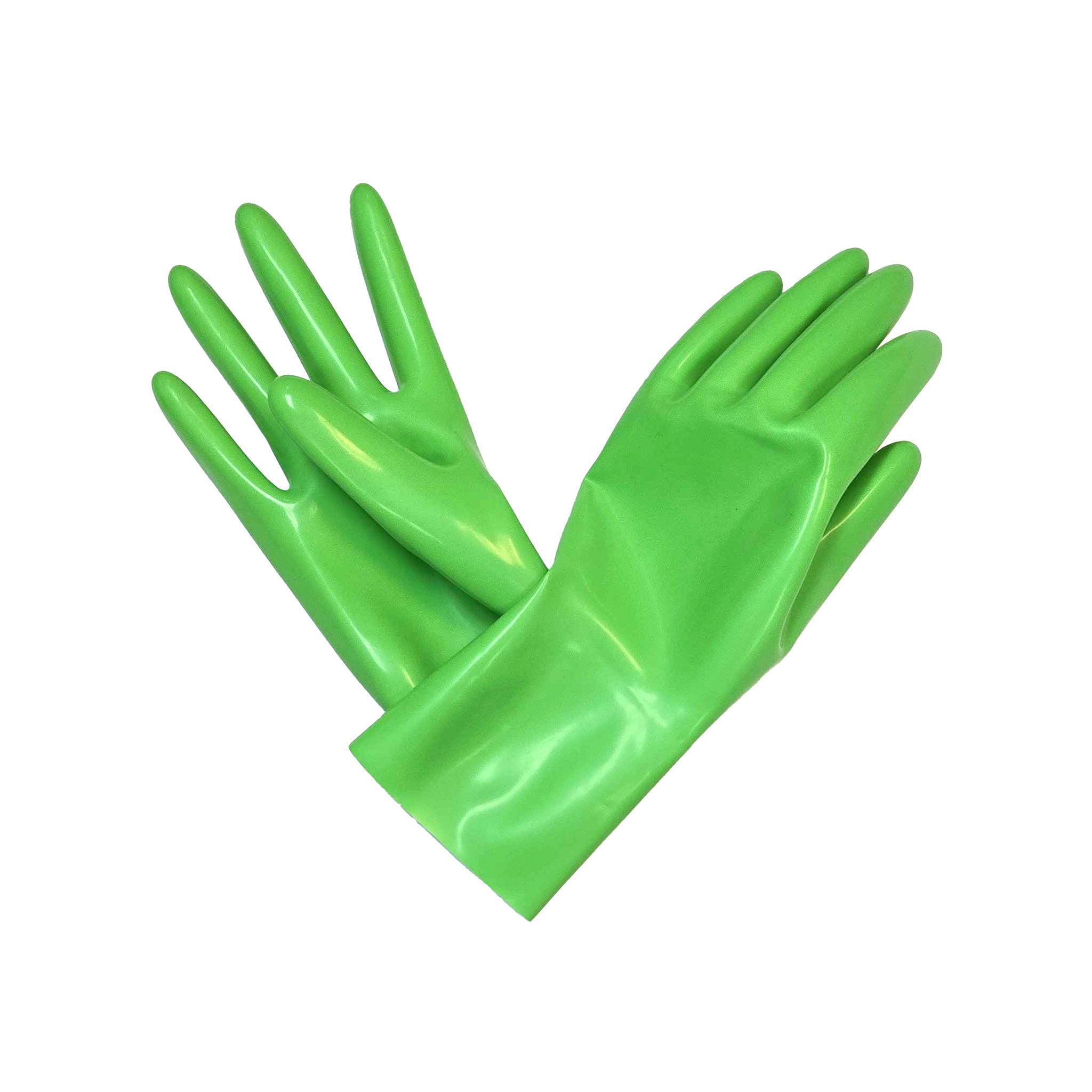 Latex rubber accessories gloves full-fingered mid-arm wrist mid-forearm forearm fetish fashion alt-fashion medical medical-play kink kinky kinky-play bdsm bdsm-gear unisex blacklight blacklight-reactive ultraviolet uv-reactive uv-glow green neon-green