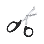 Stainless-steel plastic non-sterile scissors shears angled-scissors angled-design trauma-scissors trauma-shears emt paramedic paramedi-scissors paramedic-shears emt-scissors emt-shears blunt-tip blunt serrated-edge serrated-blade serrated sharp cutting rope-cutting surgical-grade quick-cut first-aid heavy-duty bdsm bdsm-gear emergency-gear kink kinky kinky-play medical medical-gear medical-toys adult-toys black