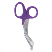 Stainless-steel plastic non-sterile scissors shears angled-scissors angled-design trauma-scissors trauma-shears emt paramedic paramedi-scissors paramedic-shears emt-scissors emt-shears blunt-tip blunt serrated-edge serrated-blade serrated sharp cutting rope-cutting surgical-grade quick-cut first-aid heavy-duty bdsm bdsm-gear emergency-gear kink kinky kinky-play medical medical-gear medical-toys adult-toys purple violet