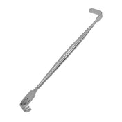 Stainless-steel retractor vaginal double-ended double-sided 3-pronged cat's-paw l-shaped langbeck spreader spreading blunt blunted medical medical-toys medical-play bondage bdsm bdsm-play bdsm-gears bdsm-toys kink kinky kinky-play explore exploration exploring adult-toys silver