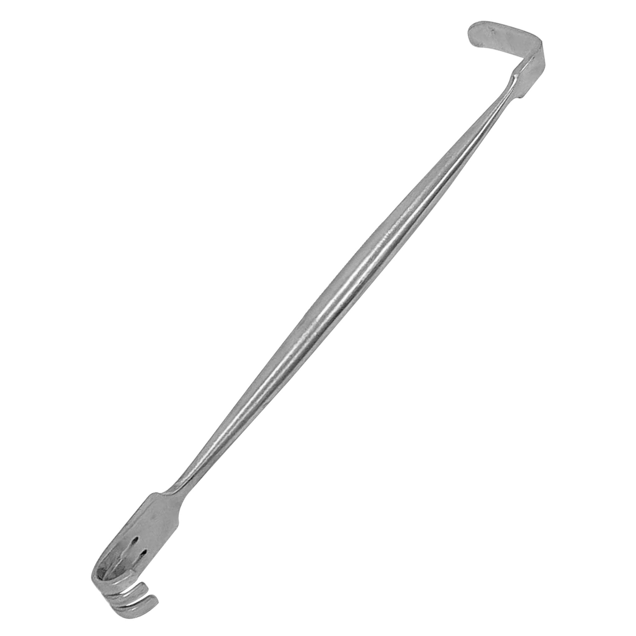 Stainless-steel accessories retractor vaginal pussy double-ended double-sided 3-pronged cat's-paw l-shaped langbeck spreader spreading blunt blunted bondage bdsm bdsm-play bdsm-gear bdsm-toys kink kinky kinky-play medical medical-toys medical-play explore exploration exploring adult-toys female femme feminine womens silver