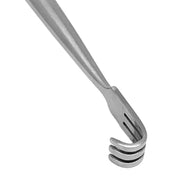 Stainless-steel accessories retractor vaginal pussy double-ended double-sided 3-pronged cat's-paw l-shaped langbeck spreader spreading blunt blunted bondage bdsm bdsm-play bdsm-gear bdsm-toys kink kinky kinky-play medical medical-toys medical-play explore exploration exploring adult-toys female femme feminine womens silver