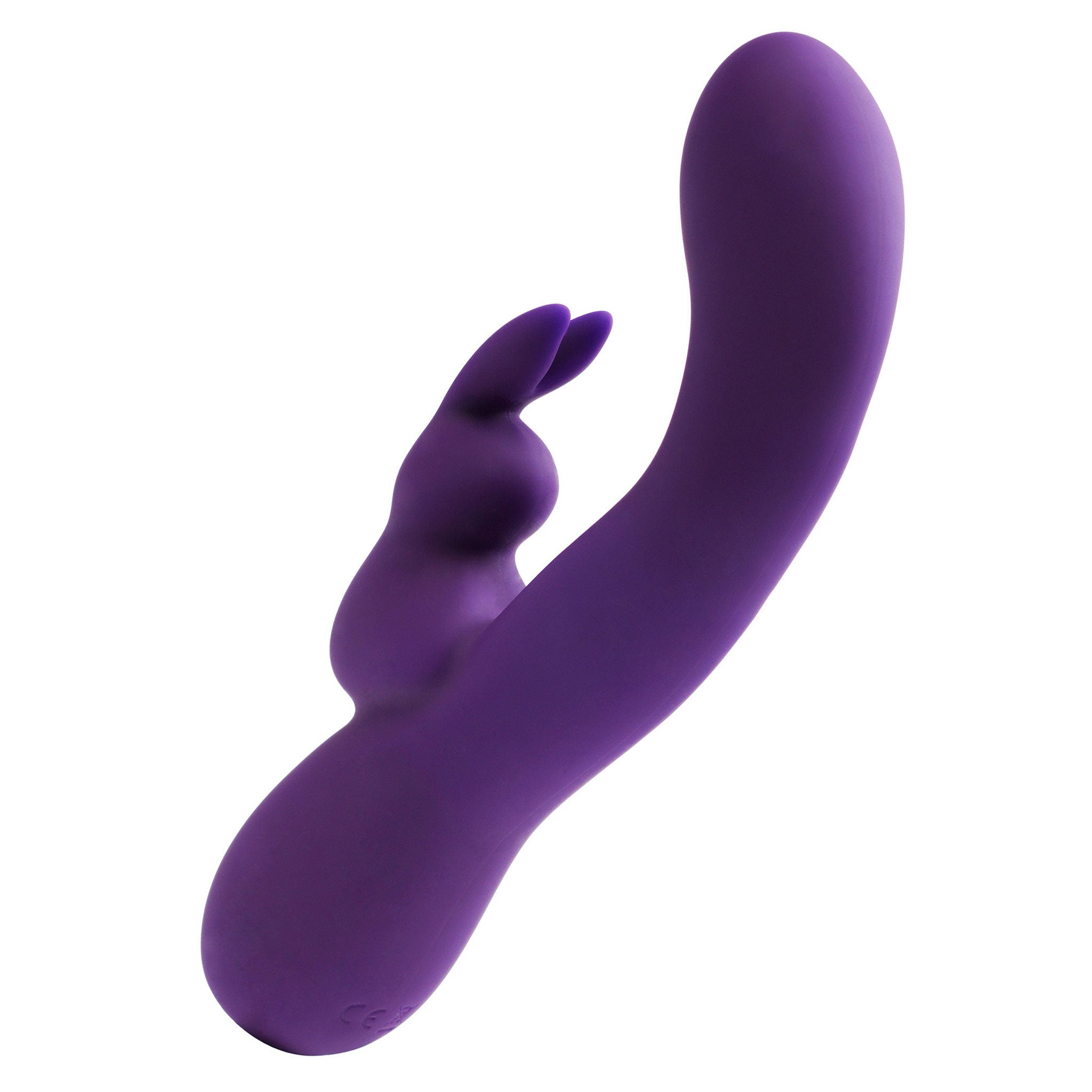 Silicone phthalate-free non-porous nonporous vibrator vibration vibrating vibe clit clitoral clitoris stim stimulator stimulating gspot g-spot bunny rabbit usb-rechargeable twin-motor dual-motor dual-vibe flexible kink kinky kinky-play adult-toys purple