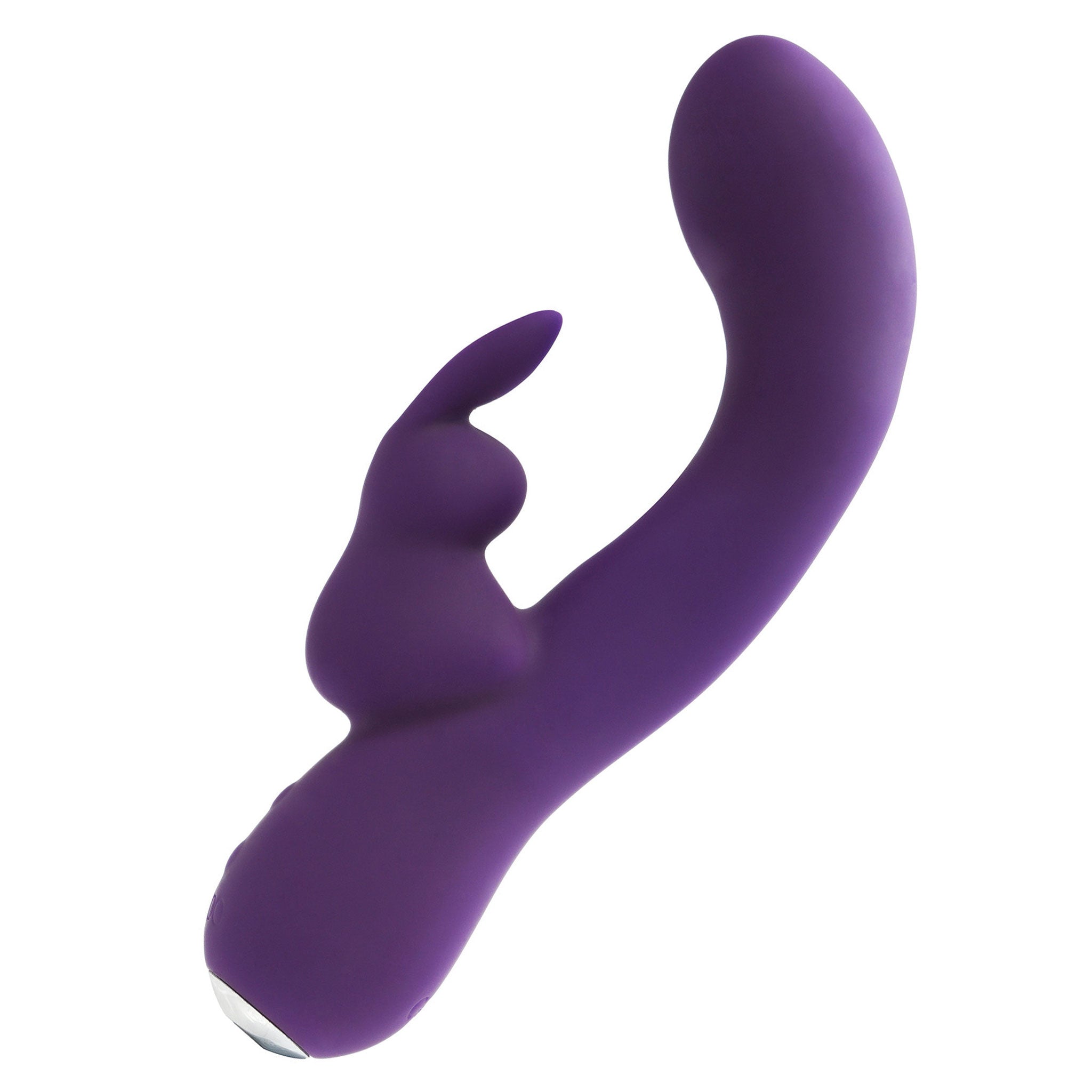 Silicone phthalate-free non-porous nonporous vibrator vibration vibrating vibe clit clitoral clitoris stim stimulator stimulating gspot g-spot bunny rabbit usb-rechargeable twin-motor dual-motor dual-vibe flexible kink kinky kinky-play adult-toys purple
