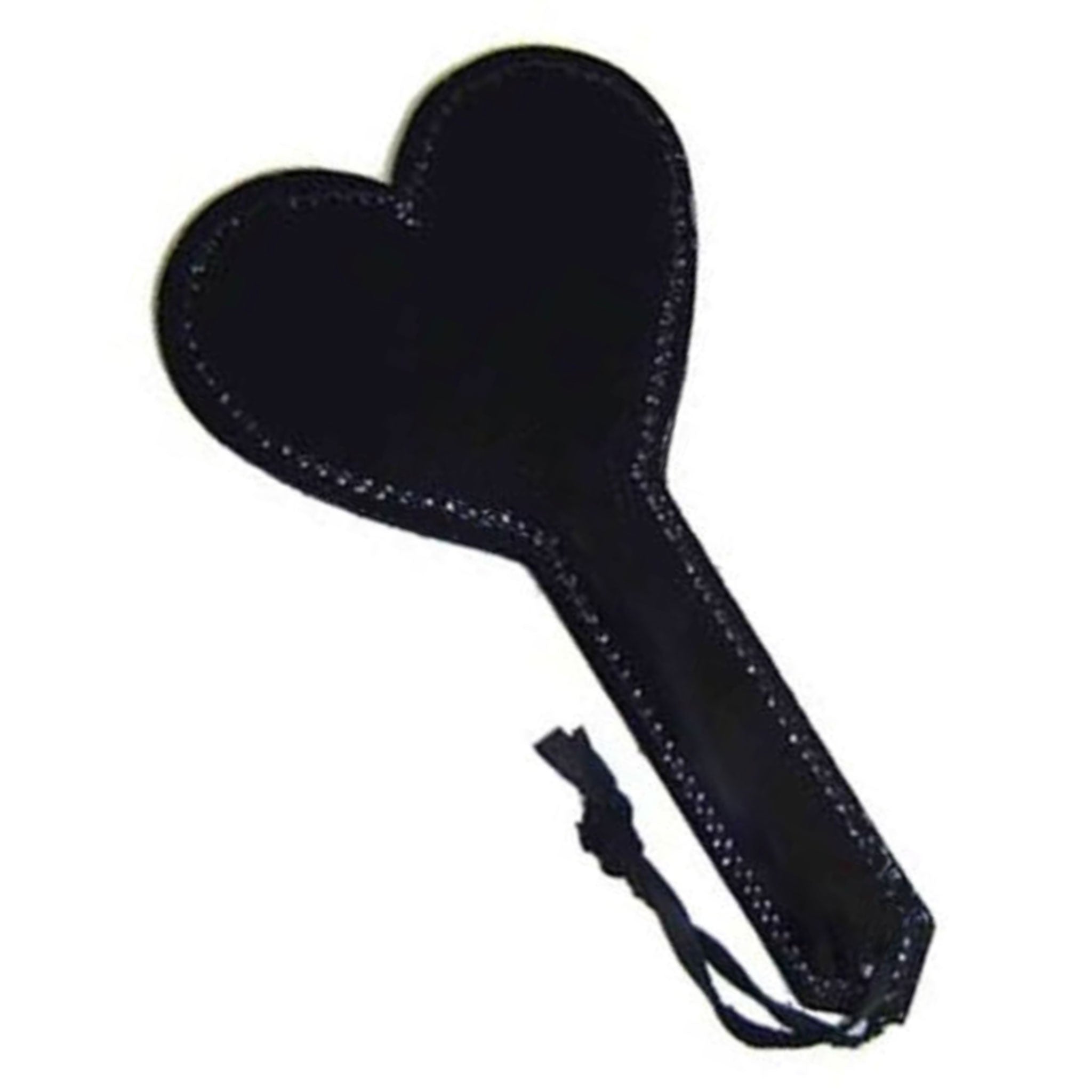 Leather vegan-leather accessories bedroom-weapons paddle heart-shaped boned-handle playful secure-grip control durable stitched teasing thuddy fetish fashion alt-fashion alternative bedroom dungeon bondage bdsm bdsm-gear kink kinky kinky-play kinky-toys sensory sensory-play impact impact-toys impact-play spanking punishment pain valentine be-mine adult-toys unisex black
