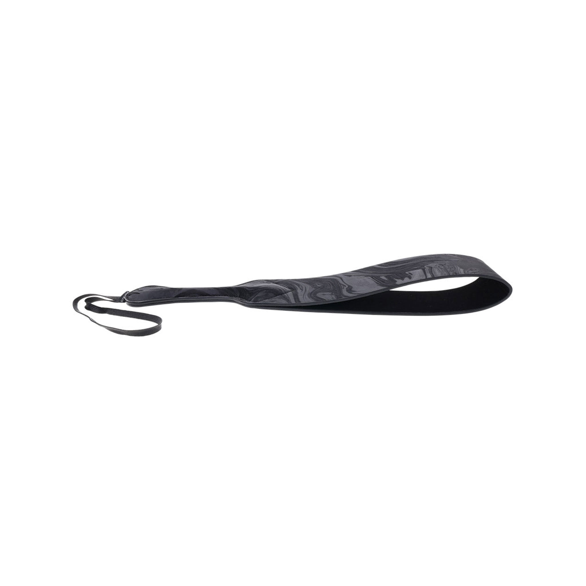 Vegan leather PU fiberglass polyester marbled paddle flexible wrist loop bdsm bdsm-play sadism masochism sadomasochism impact play impact-play impact-toys spank spanking kink kinky kinky-play velvet noir black