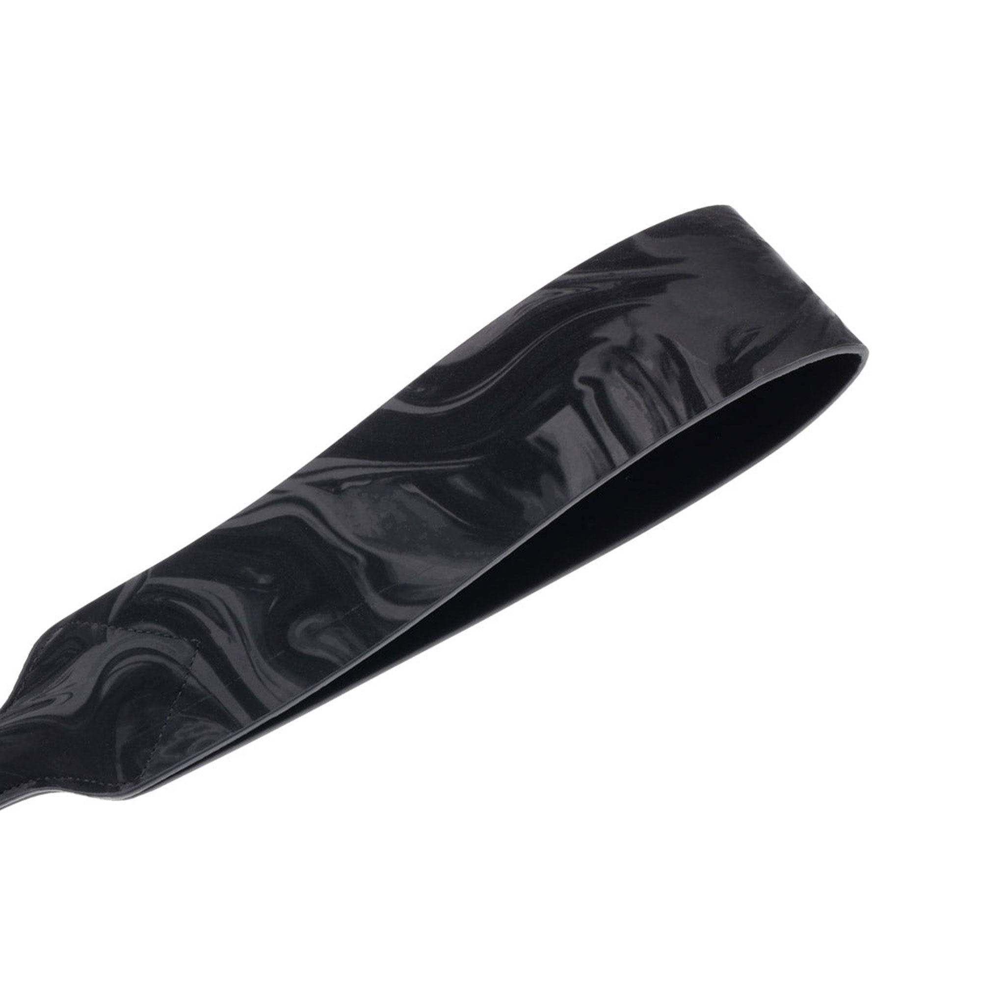 Vegan leather PU fiberglass polyester marbled paddle flexible wrist loop bdsm bdsm-play sadism masochism sadomasochism impact play impact-play impact-toys spank spanking kink kinky kinky-play velvet noir black