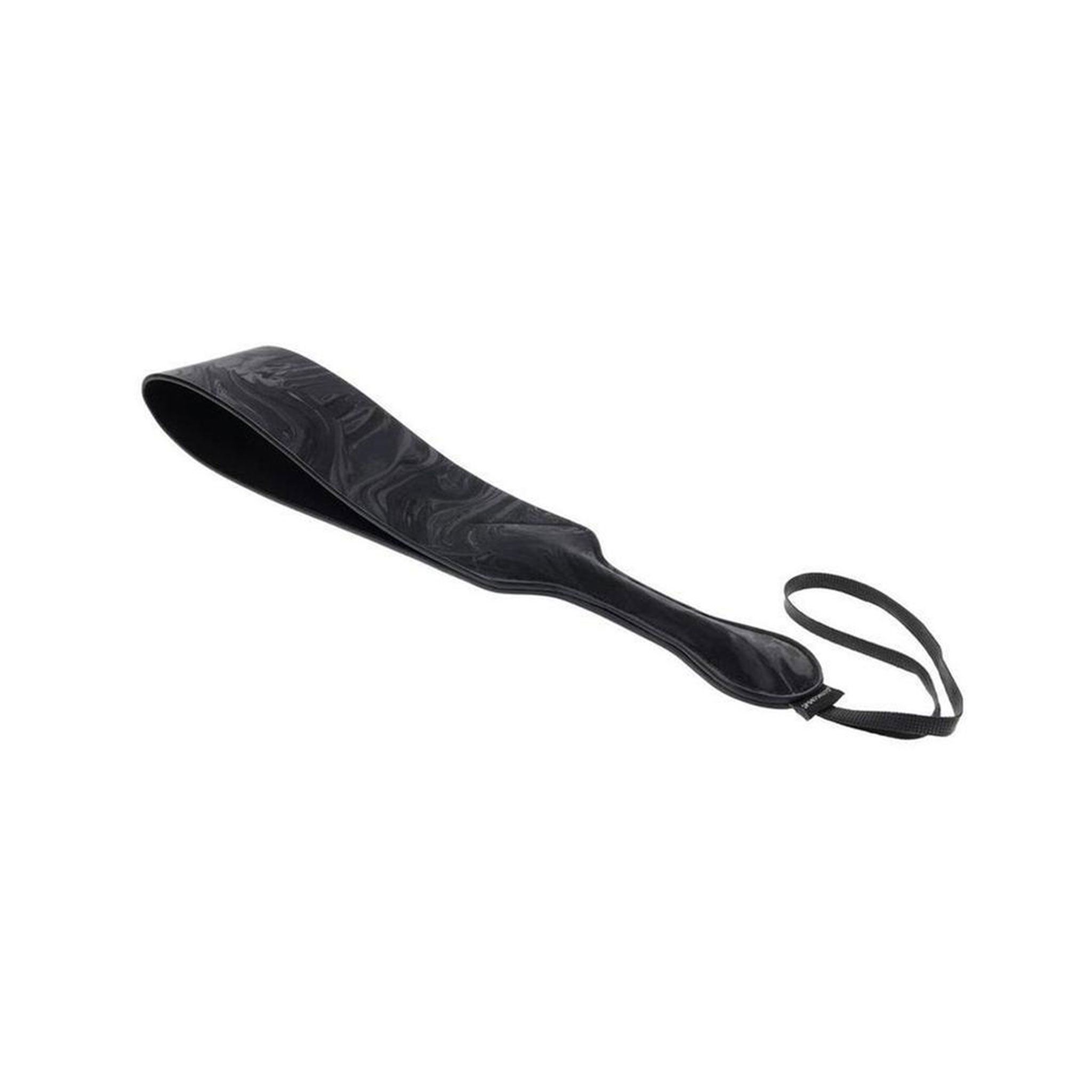 Vegan leather PU fiberglass polyester marbled paddle flexible wrist loop bdsm bdsm-play sadism masochism sadomasochism impact play impact-play impact-toys spank spanking kink kinky kinky-play velvet noir black
