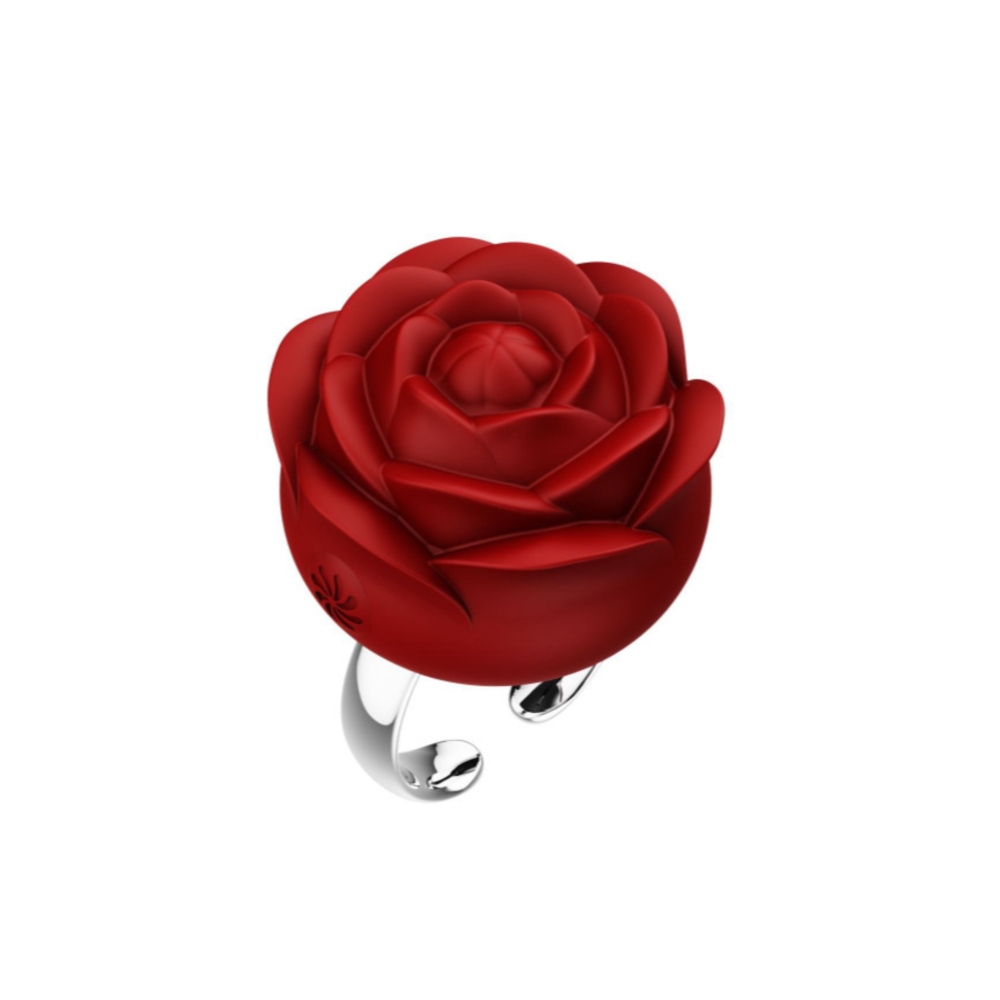 vibrating rose ring, red rose vibrator, finger vibrating ring, silicone vibrating toy, rechargeable vibrator, waterproof vibrating ring, 10-speed vibrator, discreet vibrating ring