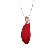 vibrating rose necklace, red rose pendant vibrator, luxury vibrating jewelry, wearable vibrator, elegant vibrator necklace, discreet vibrator accessory