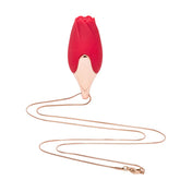 Silicone ABS-plastic zinc-alloy accessories vibe vibrator wearable-vibrator clit clitoris clitoral stim stimulator stimulation necklace flower rose rosebud usb-rechargeable magnetic-charging elegant eco-friendly convenient luxury discreet versatile smooth lightweight travel-friendly fashion alt-fashion goth gothic goth-doll kink kinky kinky-toys kinky-jewelry valentines be-mine gifts costume cosplay halloween couples couples-play adult-toys female femme feminine women red