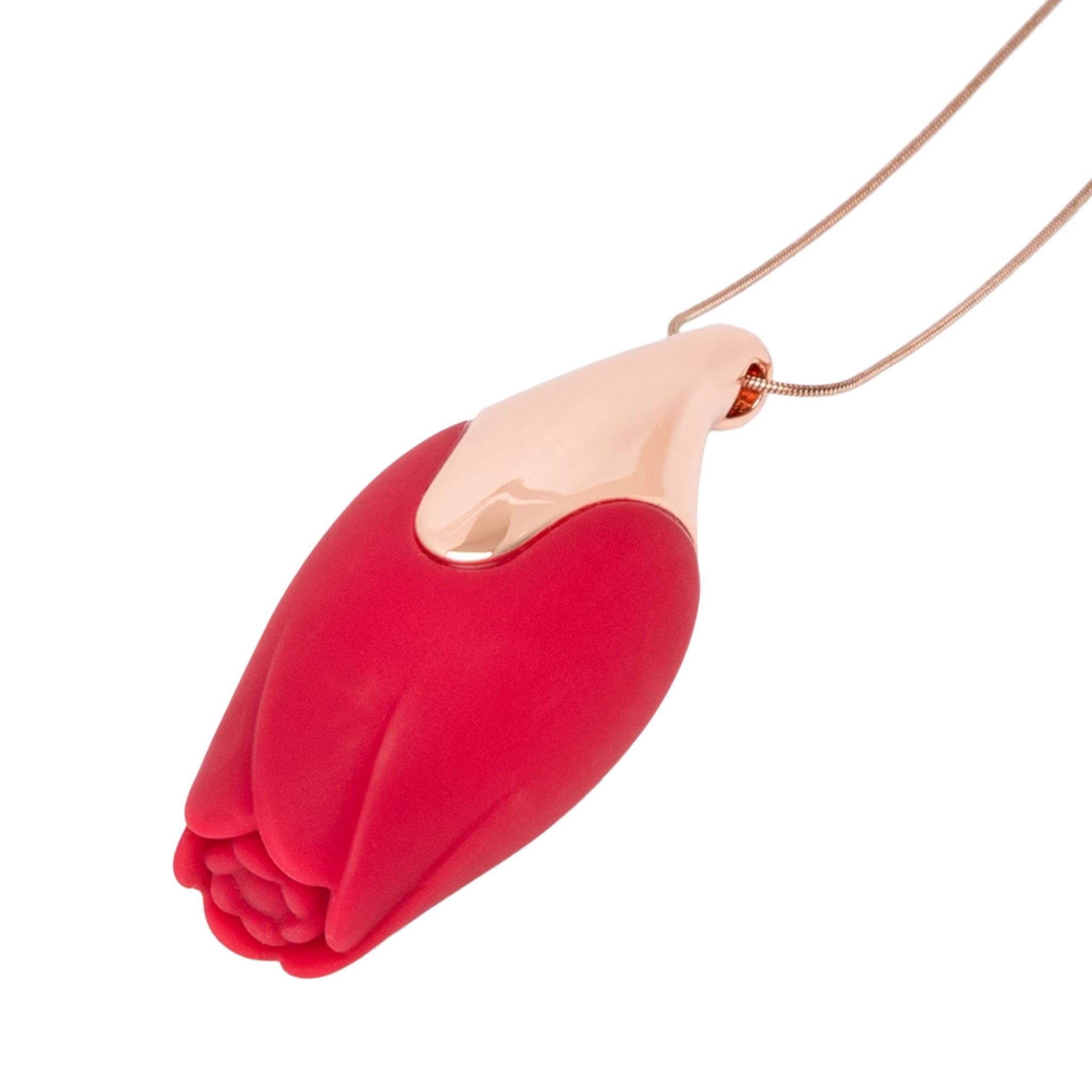 Silicone ABS-plastic zinc-alloy accessories vibe vibrator wearable-vibrator clit clitoris clitoral stim stimulator stimulation necklace flower rose rosebud usb-rechargeable magnetic-charging elegant eco-friendly convenient luxury discreet versatile smooth lightweight travel-friendly fashion alt-fashion goth gothic goth-doll kink kinky kinky-toys kinky-jewelry valentines be-mine gifts costume cosplay halloween couples couples-play adult-toys female femme feminine women red