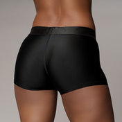 Nylon spandex panty brief briefs boxer boxers strap-on strapon vibrator vibration vibrating bullet ABS silicone adult-toys dildo dong packing packer intimates unisex gender-neutral gender neutral pocket adjustable O-ring lightweight breathable fabric open back black medium M large L