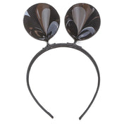 Plastic PVC vinyl satin-fabric accessories hairband hair-band headband head-band crown head-gear headgear flexible durable stylish cute fetish fashion alt-fashion bondage bdsm bdsm-toys kink kinky kinky-play pet-play animal mouse rat costume cosplay halloween costume-accessories mickey-mouse disney unisex black