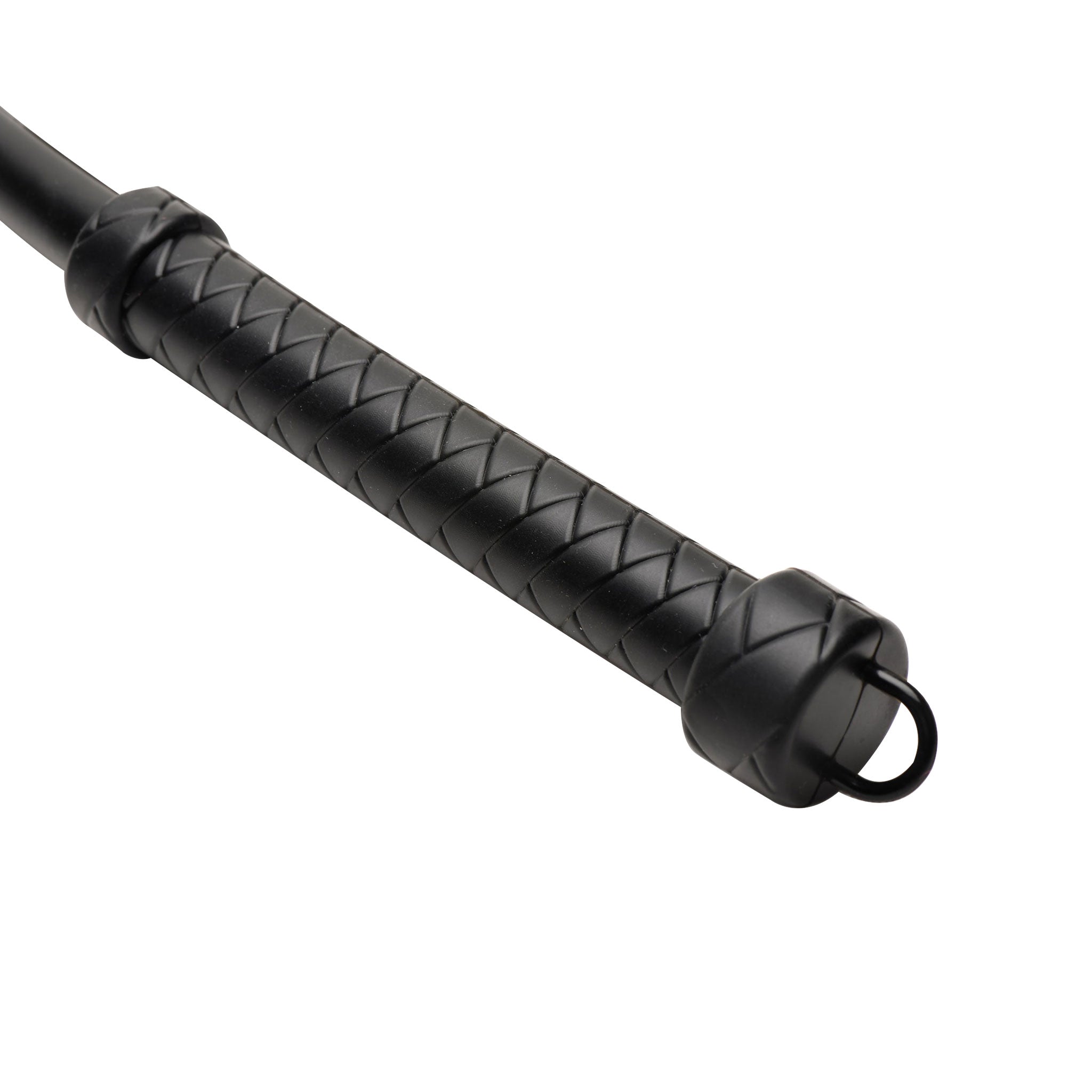 Silicone accessories whip lightweight flexible thin cross-hatch crosshatch-grip grip-handle ergonomic-handle sting stinging wicked serious tapered-tip biting control bdsm bondage sadism sadist masochism masochist kink kinky kinky-play impact impact-play impact-toys must-have bdsm-gear advanced-bdsm adult-toys black