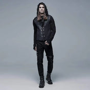 Goth Multi Buckles, Lacing & Pockets Long Pants